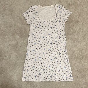 BP. Floral Print Short Sleeve Dress